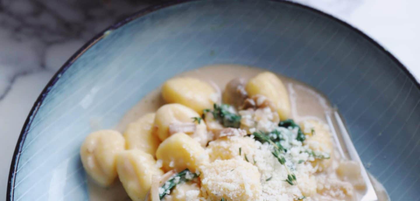 Gnocchi i svampesauce