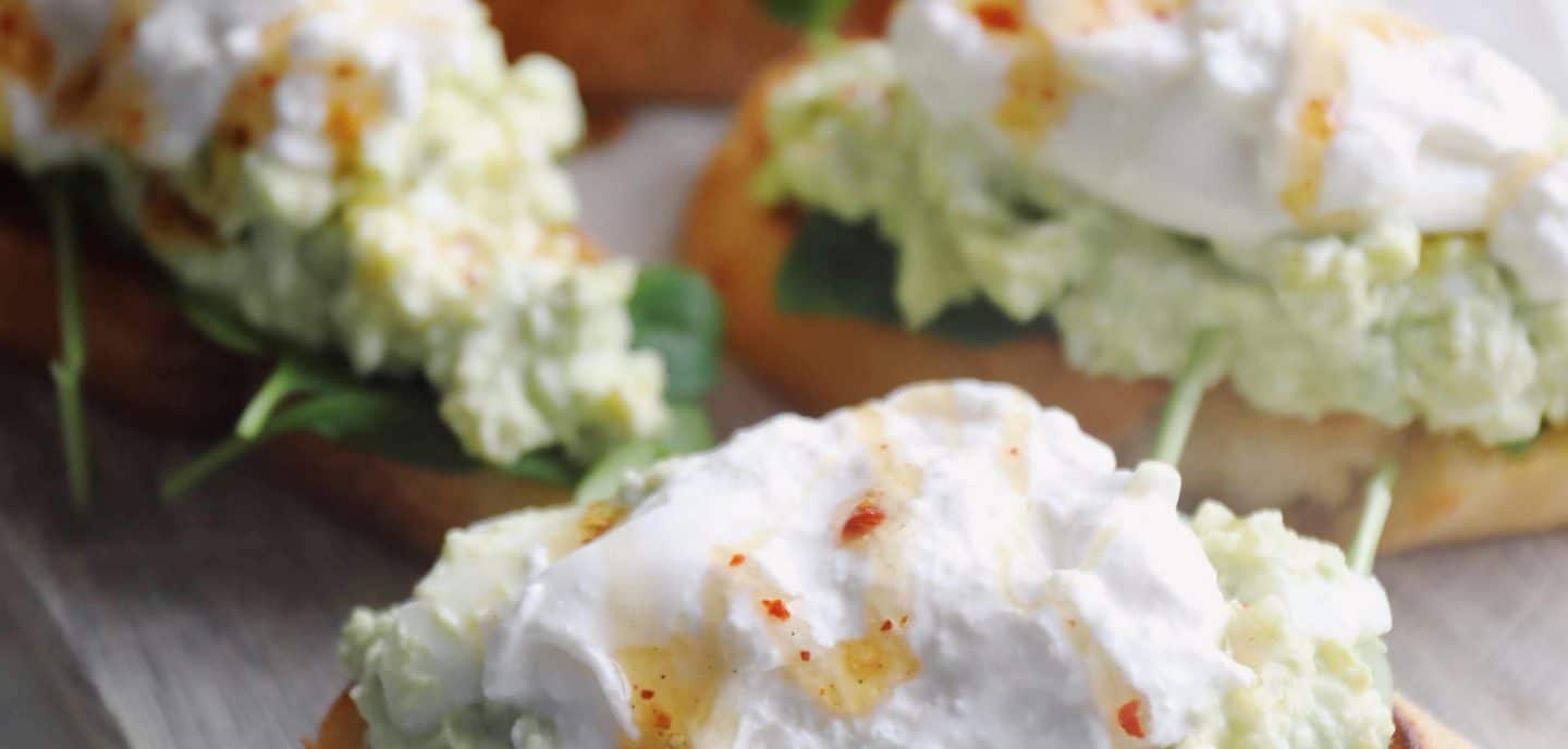 Æggesalat med avocado