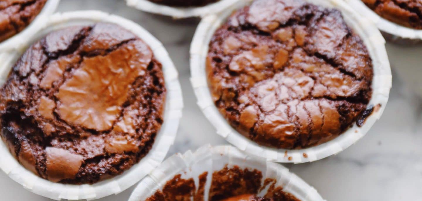 Brownie muffins med Oreo