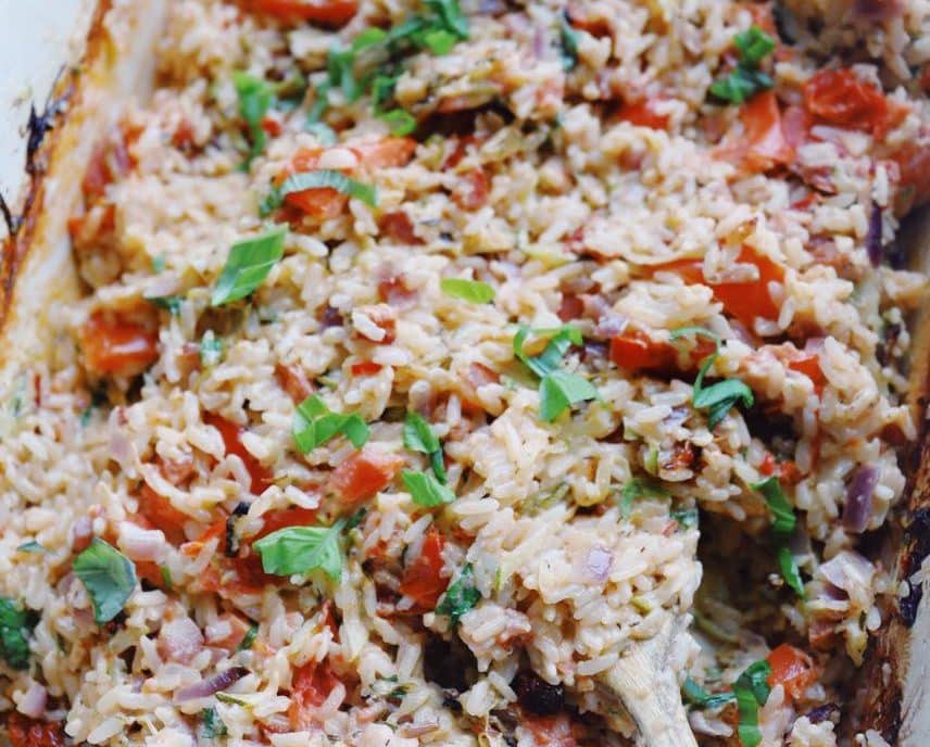 Ris i fad med squash