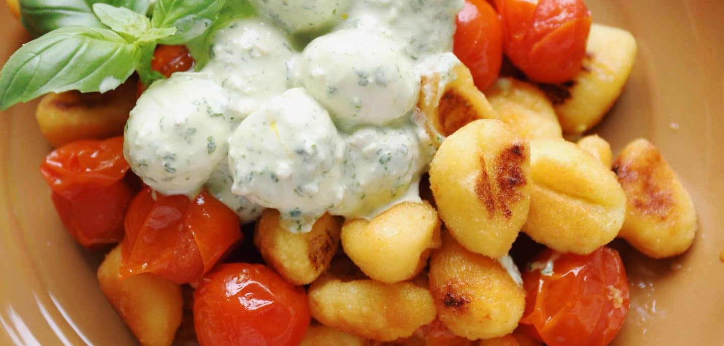 Gnocchi med bagte tomater