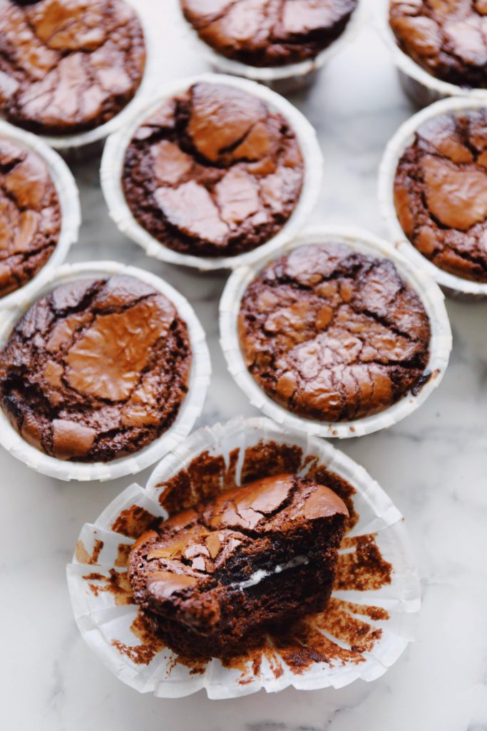 Brownie muffins with Oreo