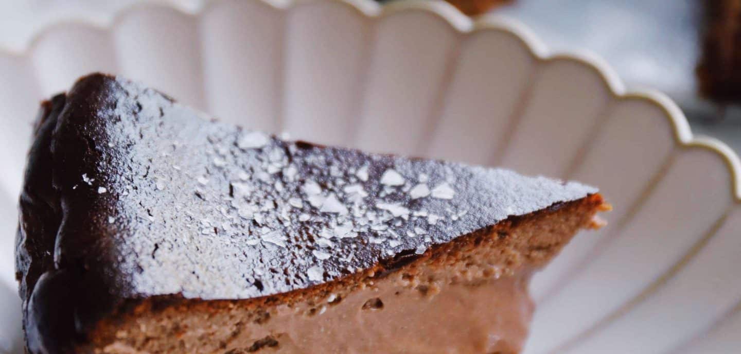 Basque burnt chokolade cheesecake