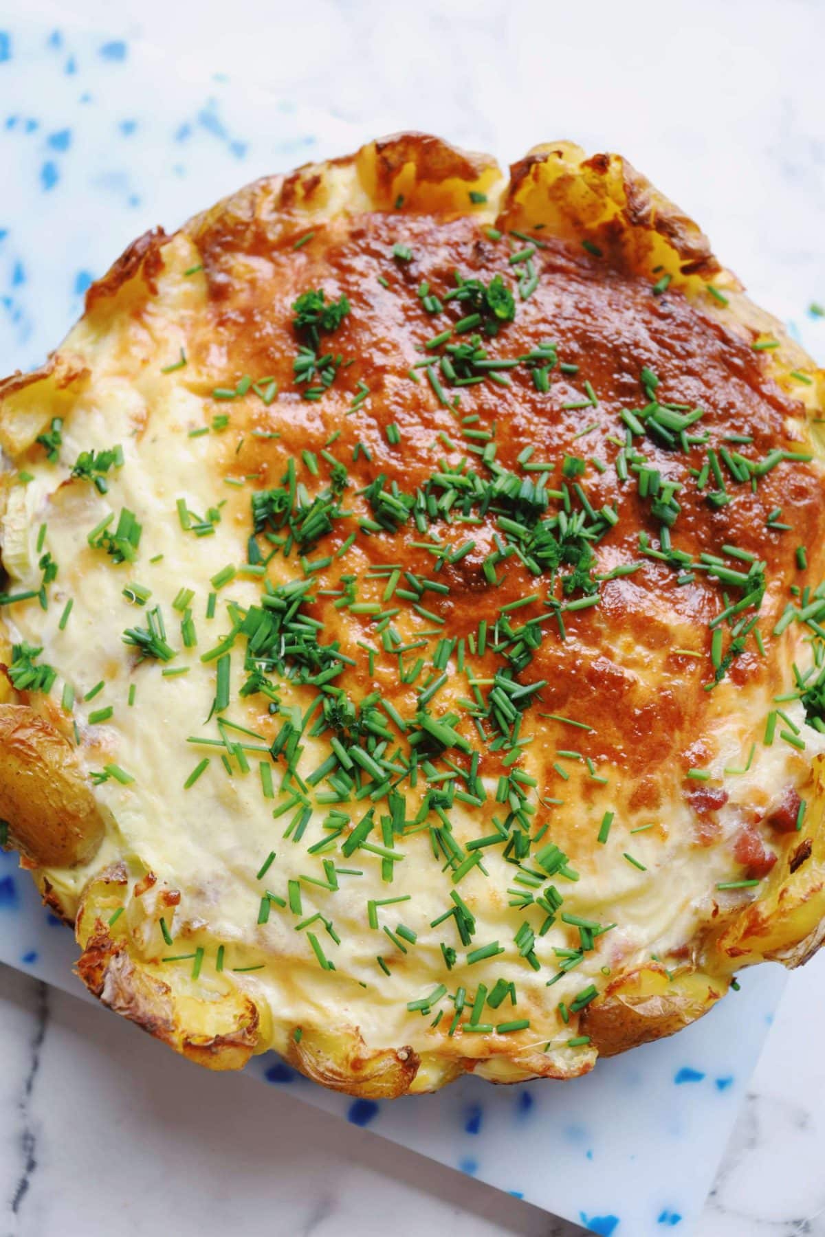 Potato and leek tart - tart with potato crust