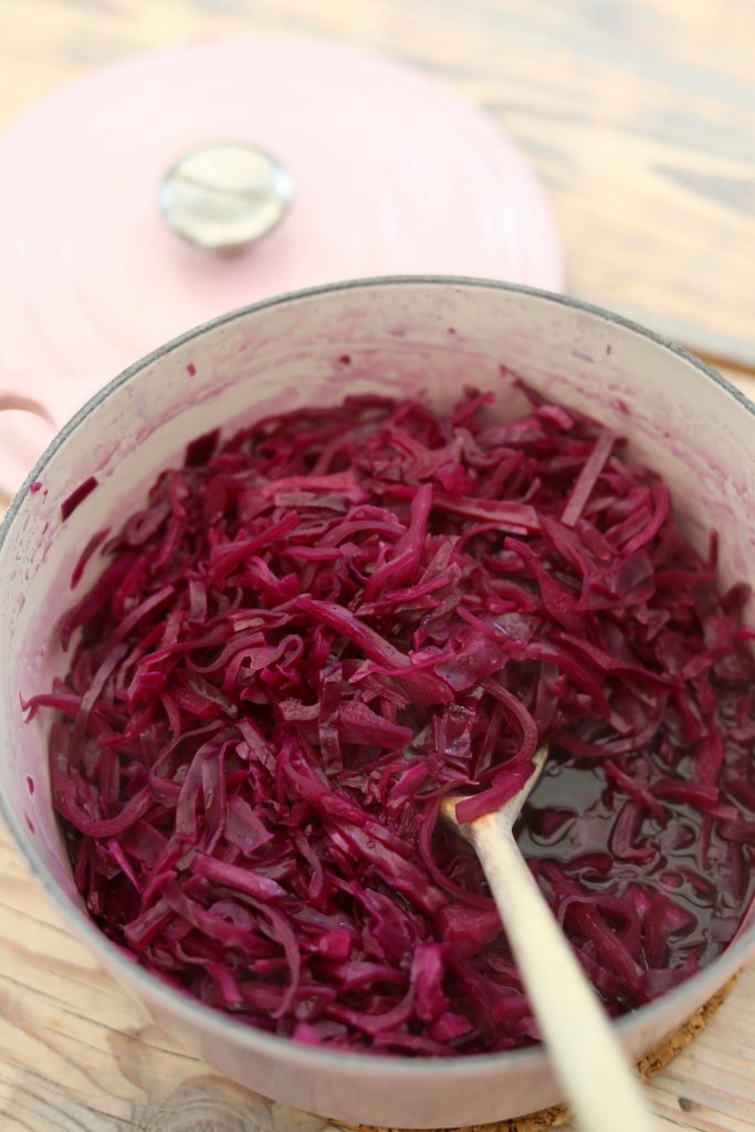 Homemade red cabbage