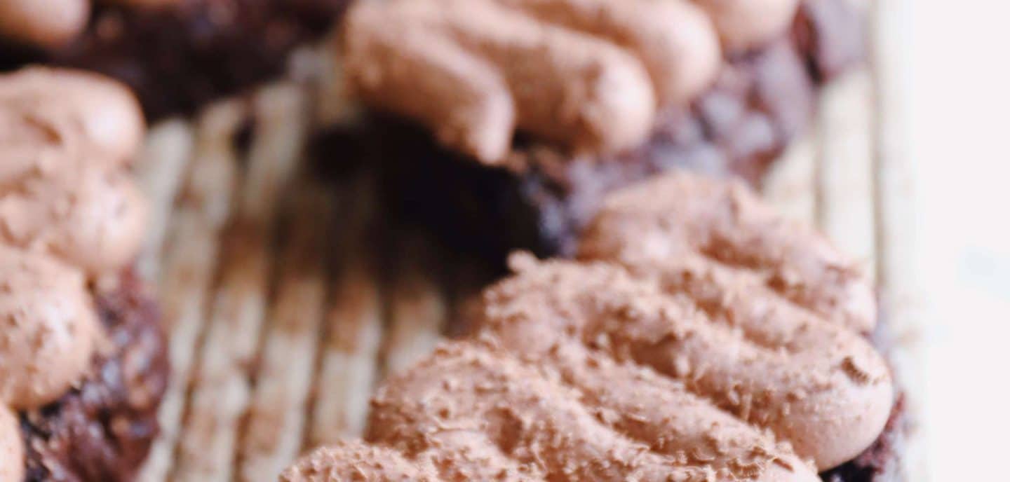 Chokoladekage med flødeostcreme