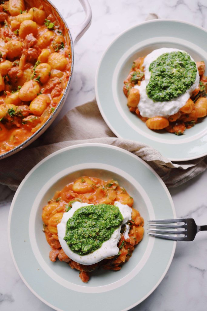 Gnocchi med salsiccia