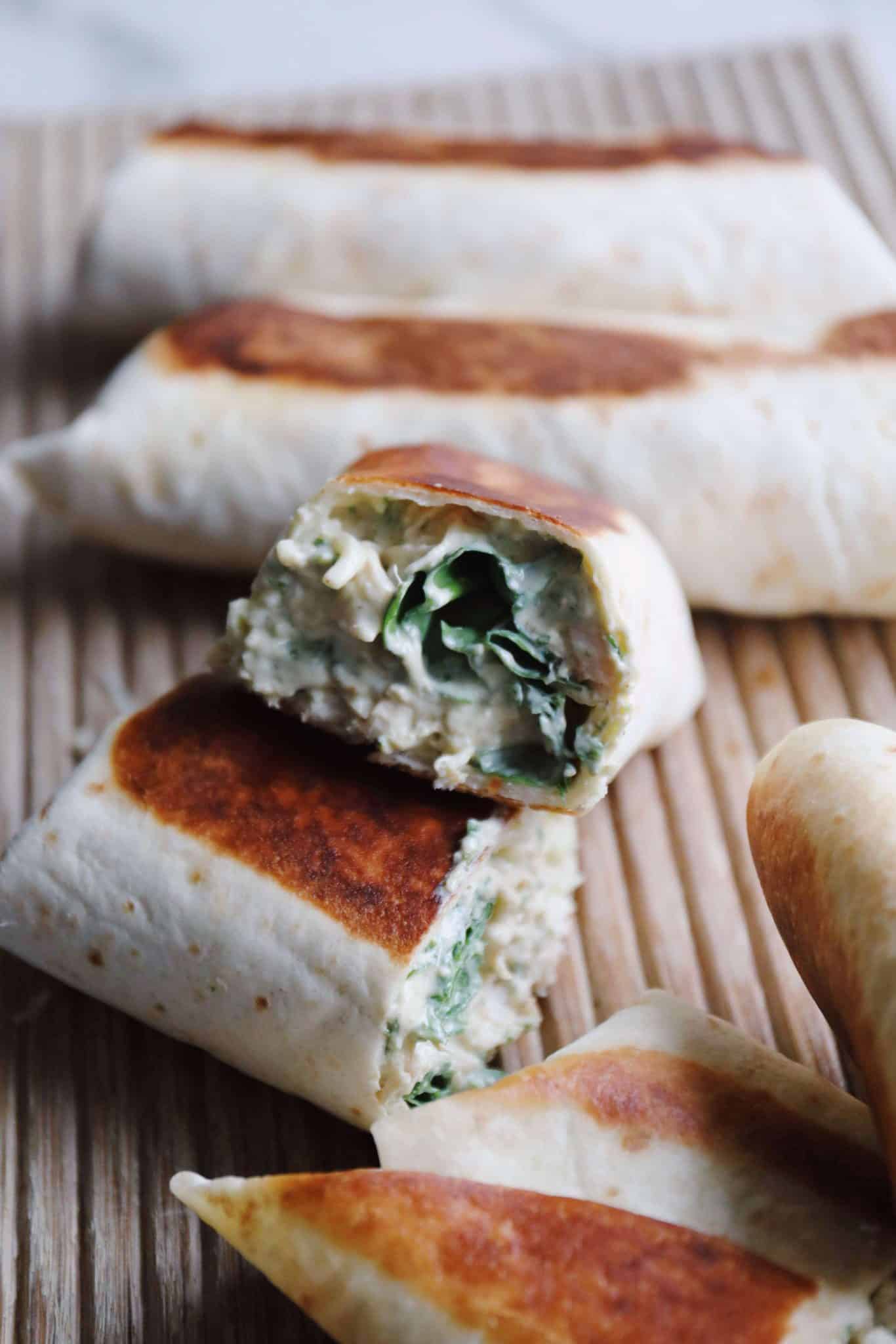 Wraps med kylling og spinat - Nem og lækker wrap