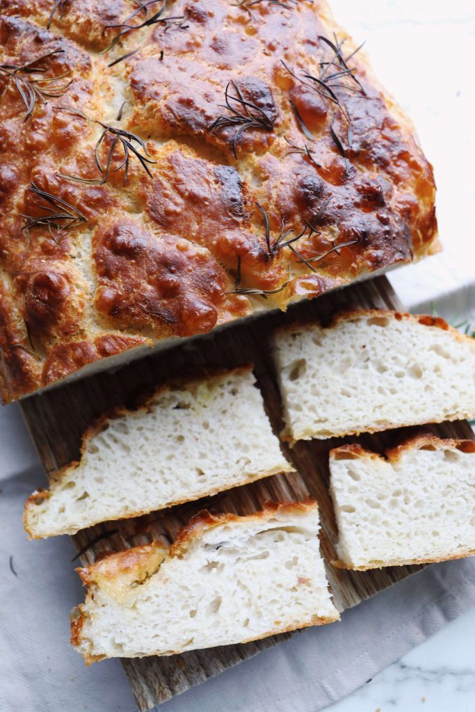 Focaccia med røremaskine