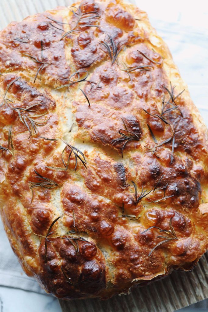 Focaccia med røremaskine