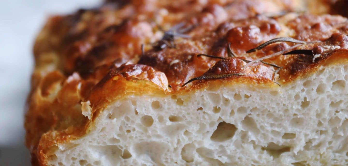 Focaccia med røremaskine