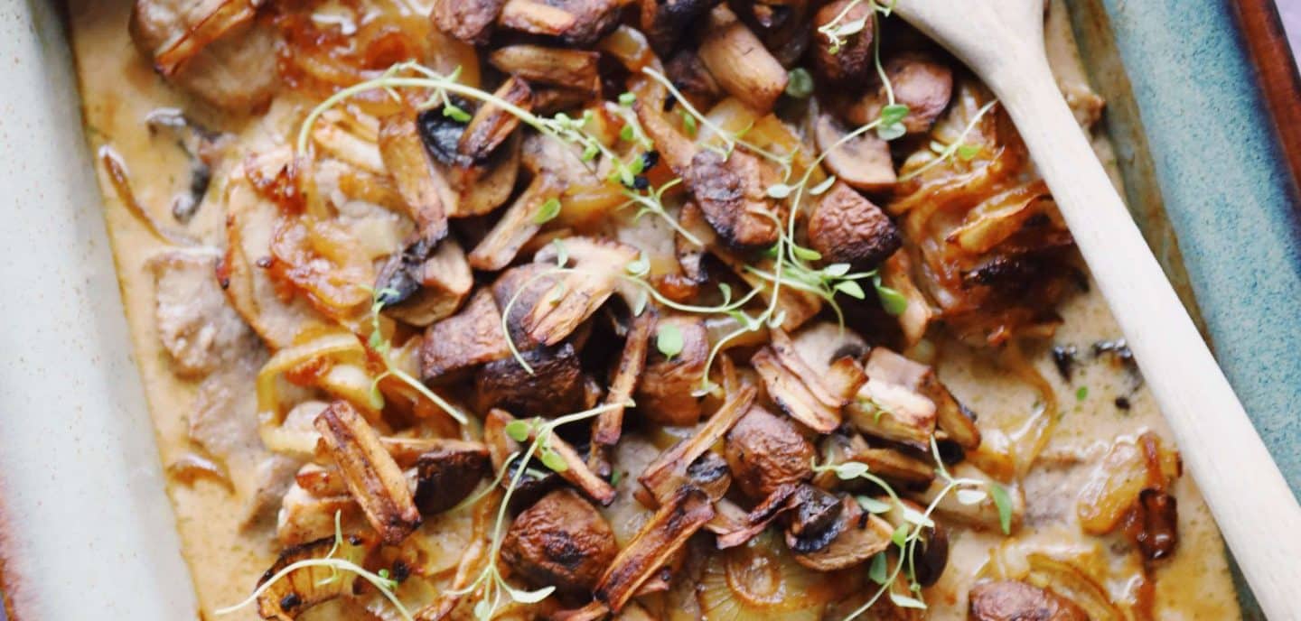 Mørbradbøffer i fad