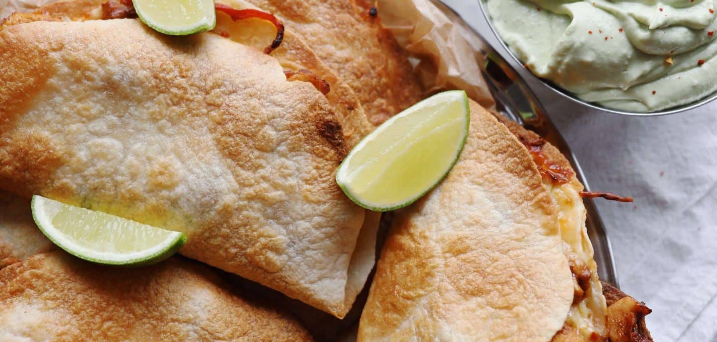 Bagte tortillas med kylling