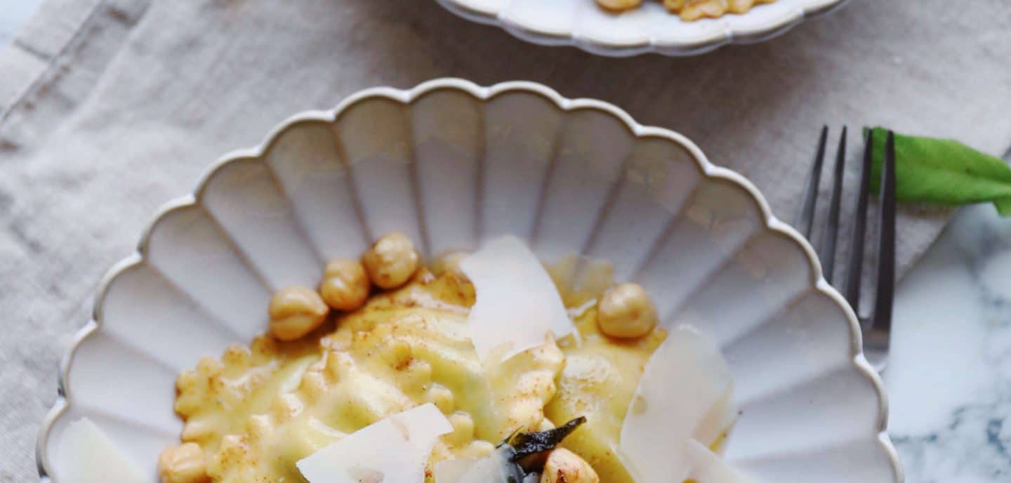 Ravioli med brunet salviesmør