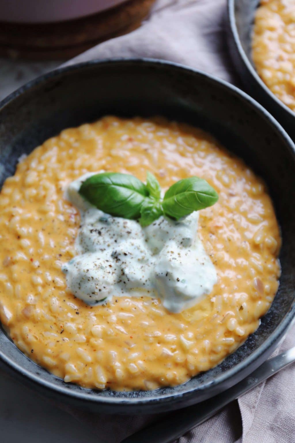 Spicy vodka risotto - cremet risotto med vodka, chili og fløde