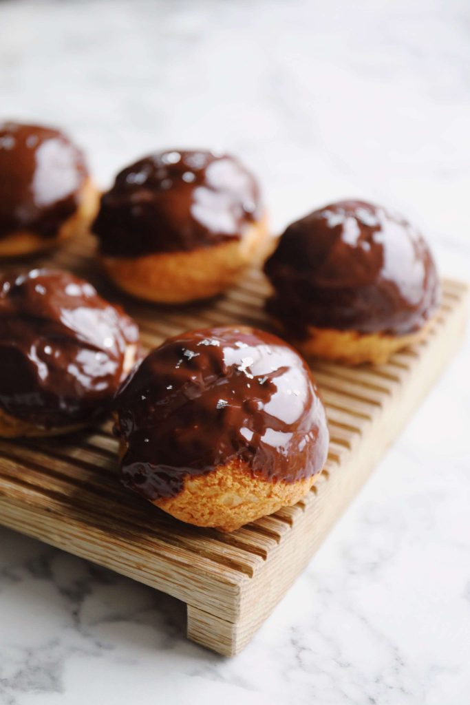 Choux au craquelin med vaniljecreme