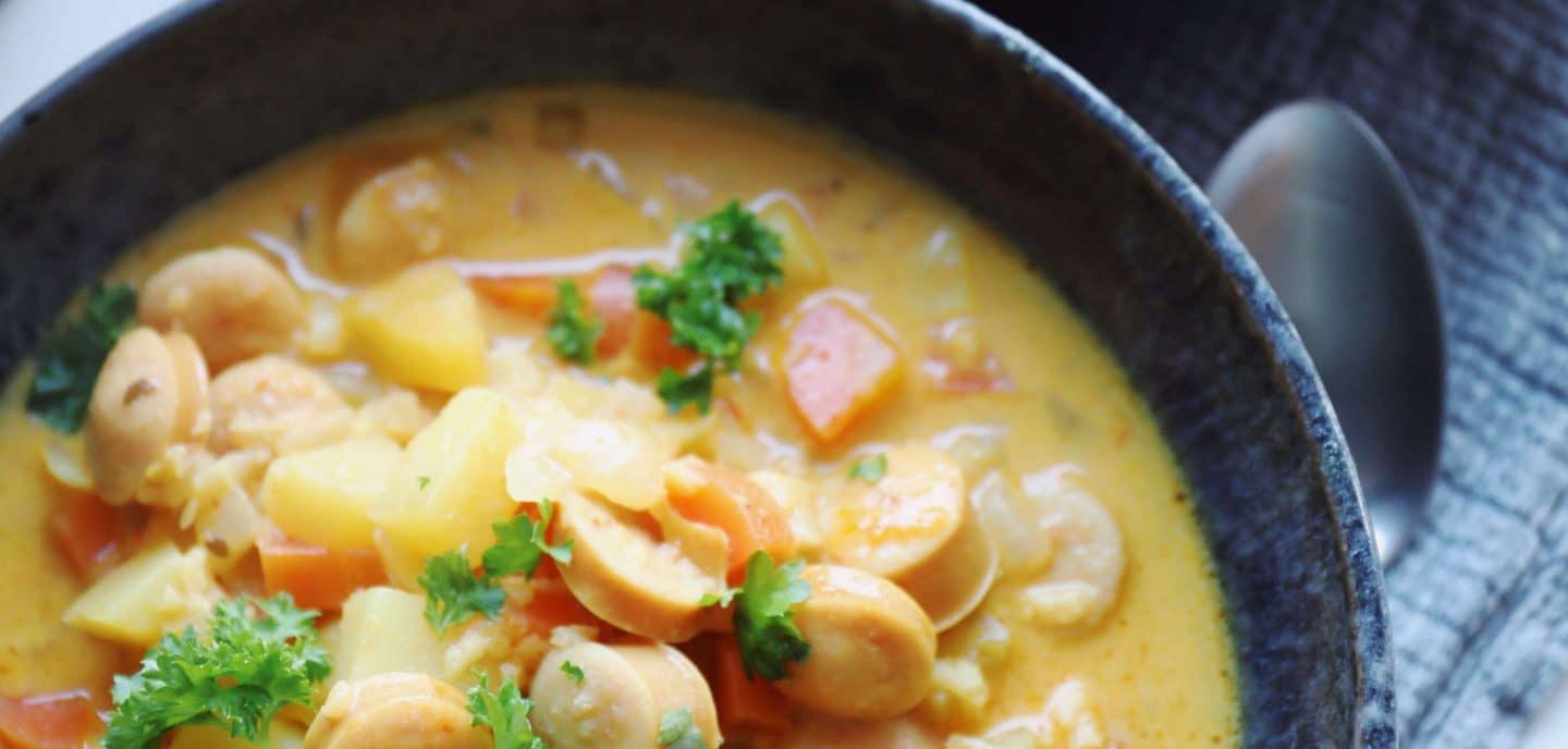 Pølsegryde med karry