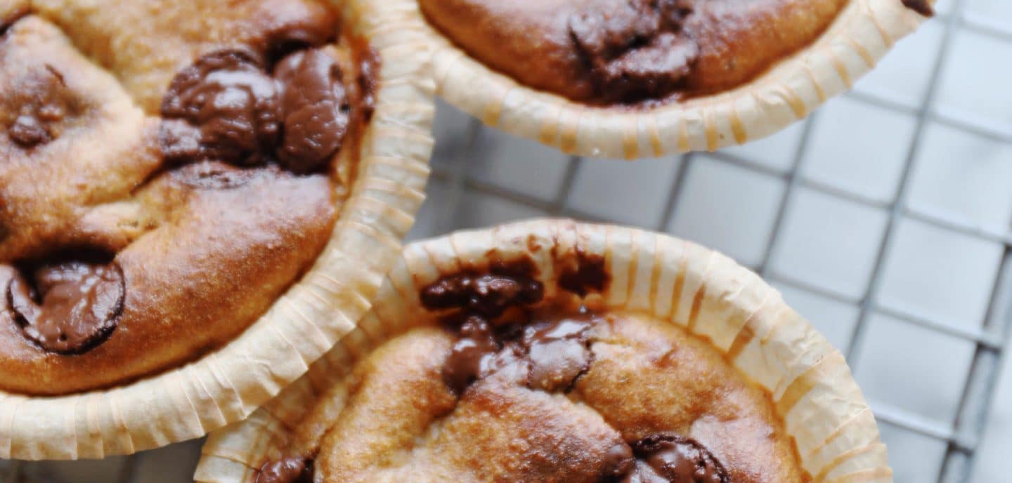 Hytteostmuffins med banan