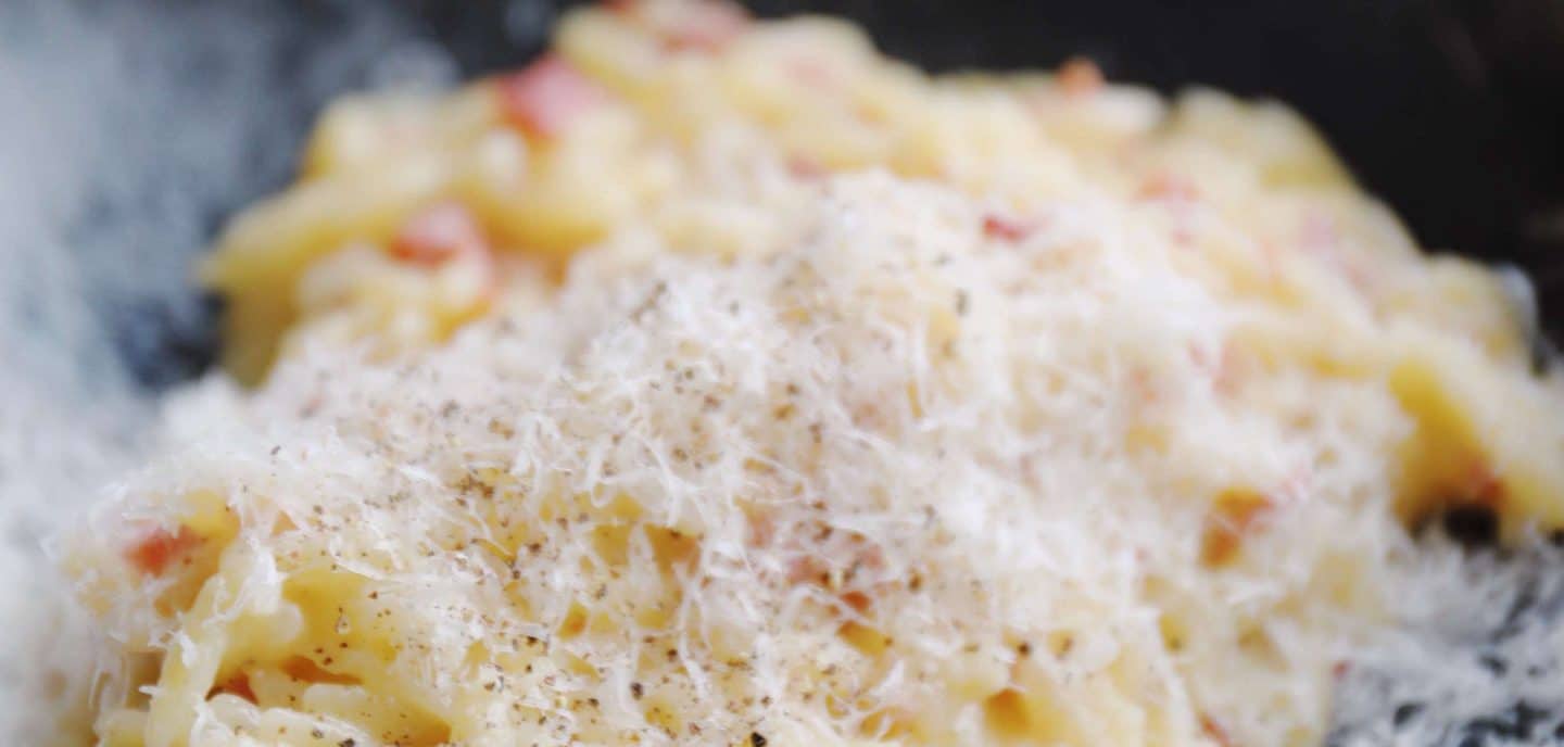 Orzo carbonara