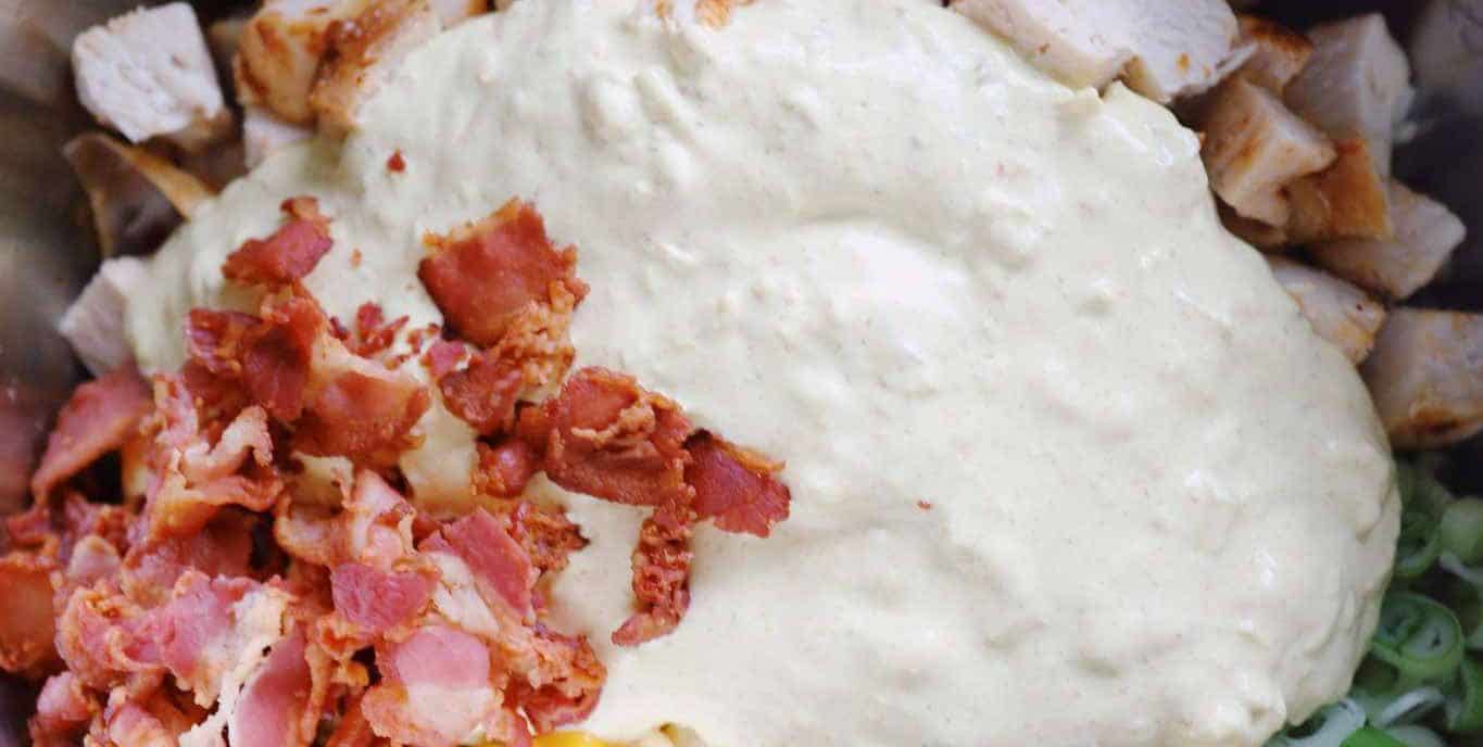 Orzo pastasalat med karrydressing