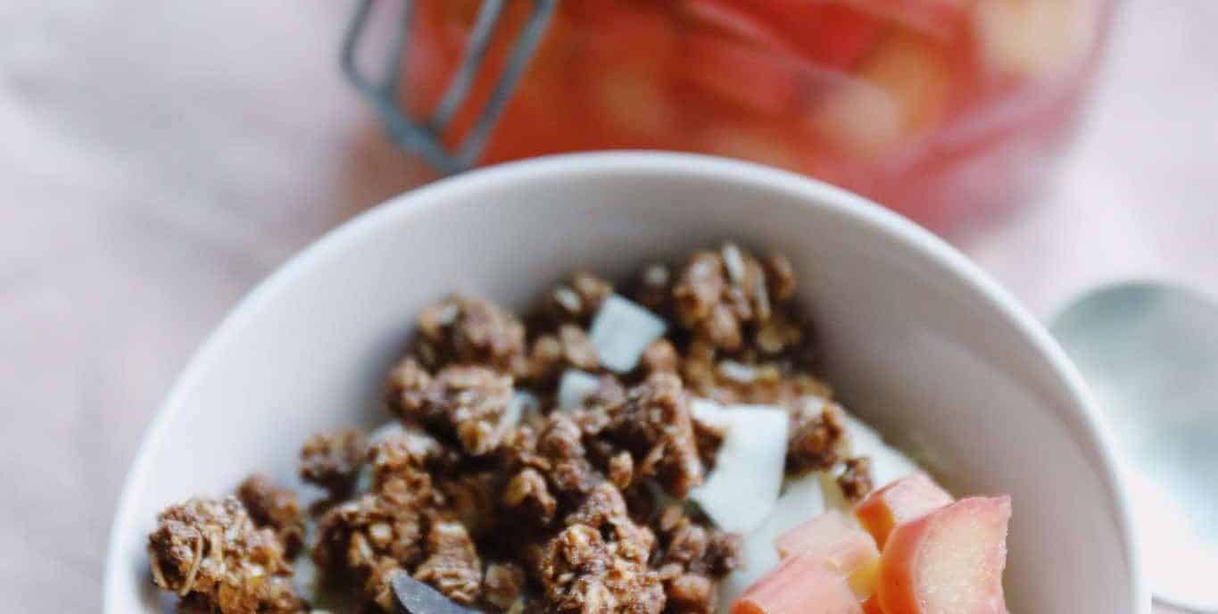 Råsyltede rabarber