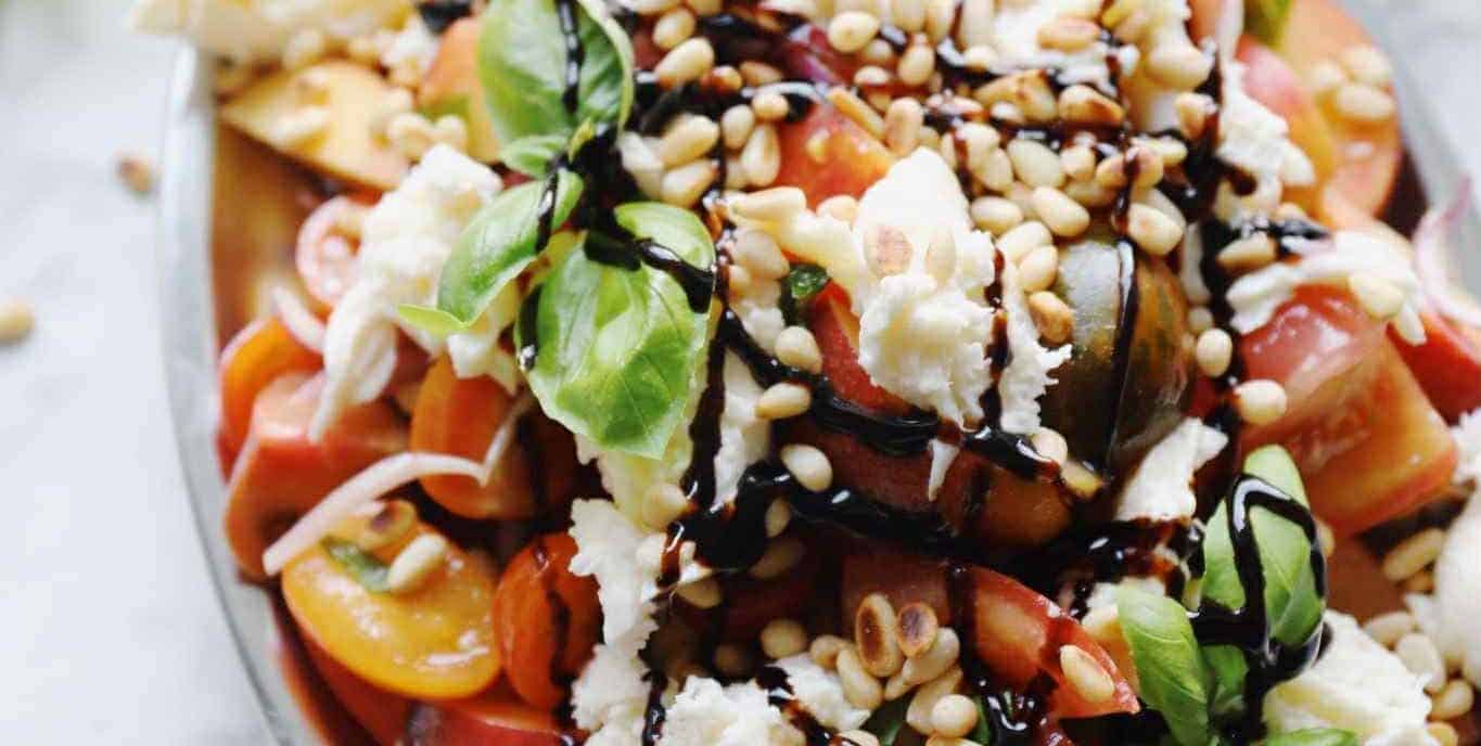 Tomatsalat med fersken