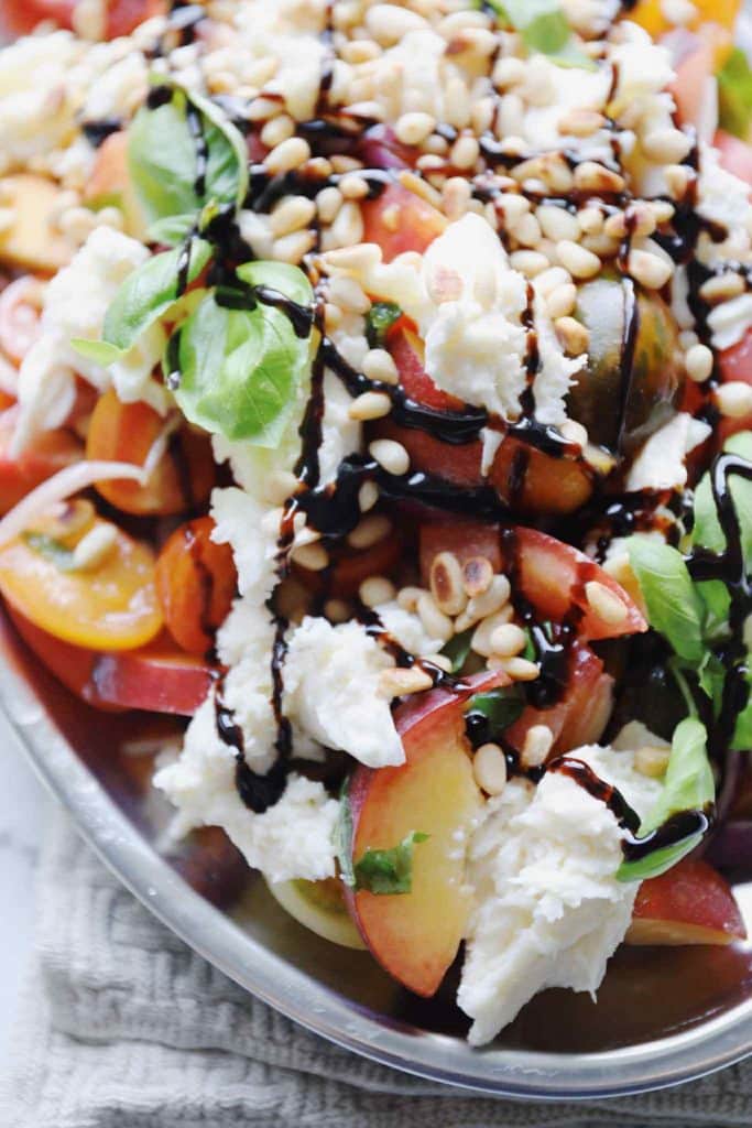 Tomatsalat med fersken