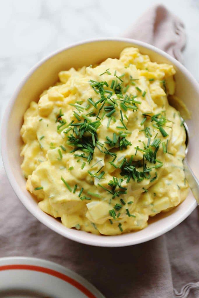 Æggesalat med hytteost