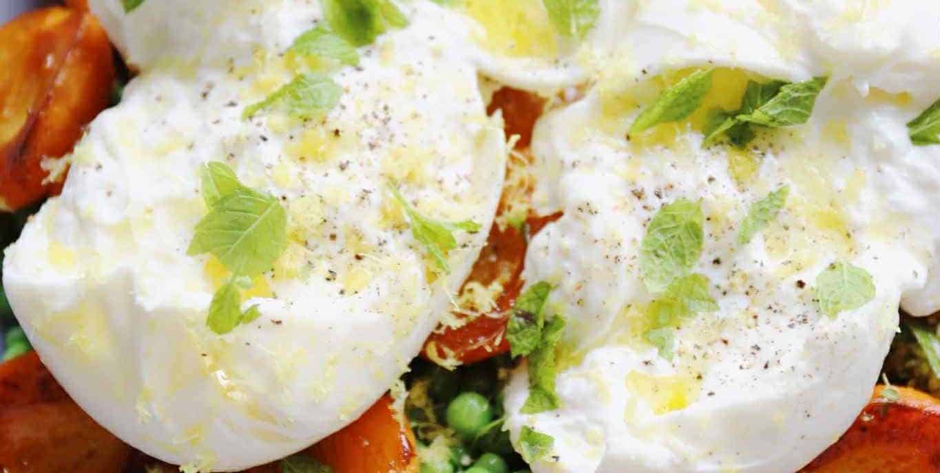 Ærter med stegte abrikoser