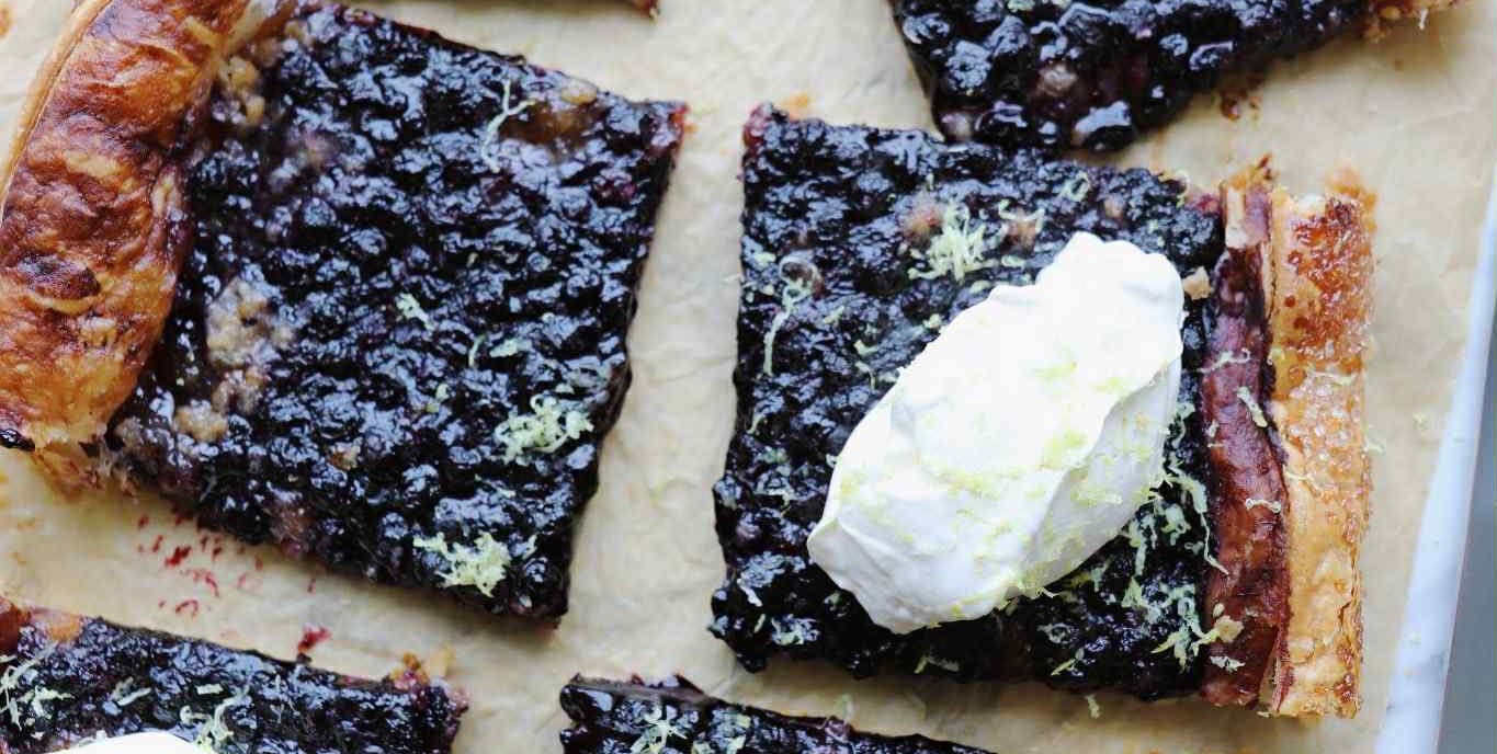 Blåbærtærte med butterdej