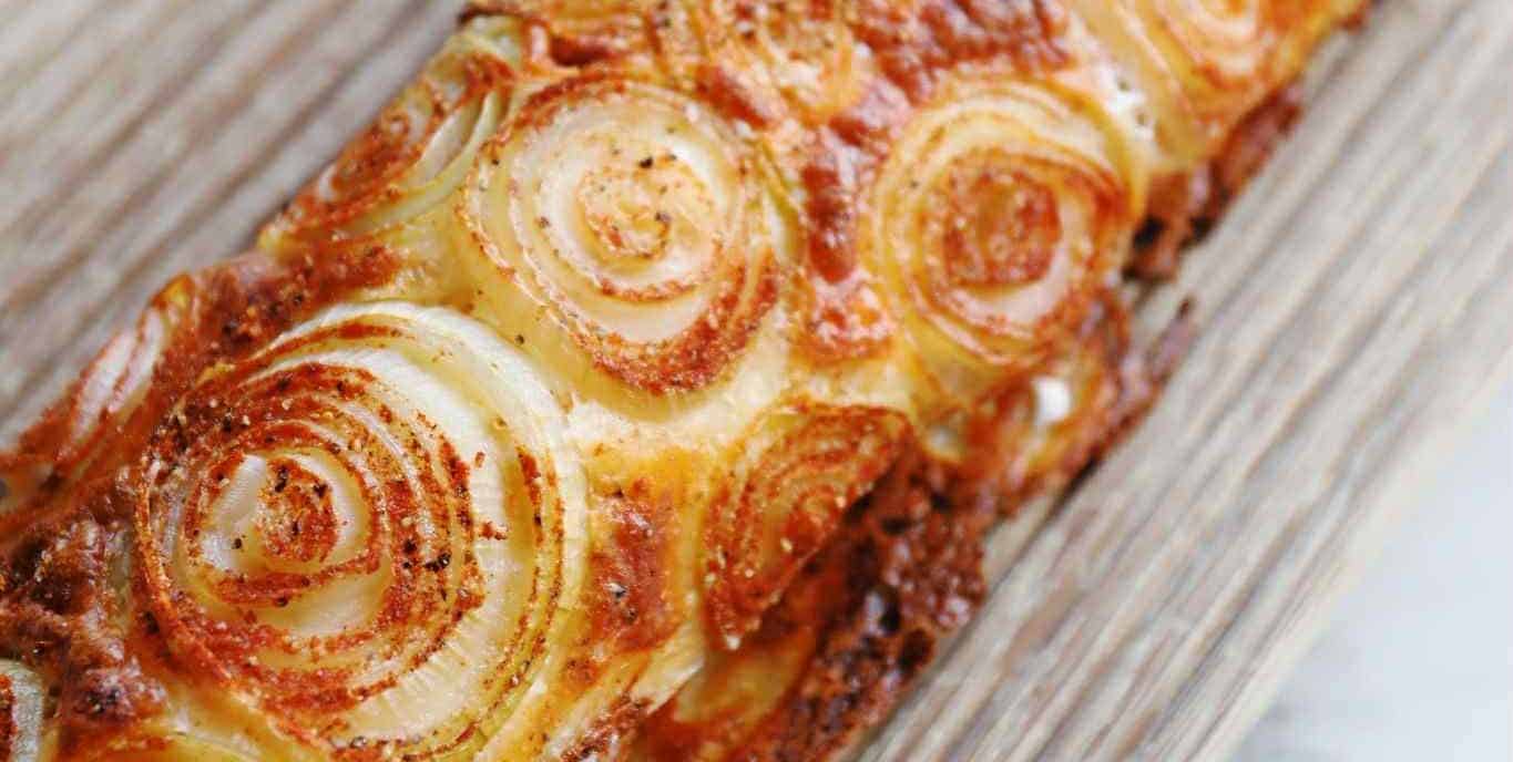 Wrap med løg og ost