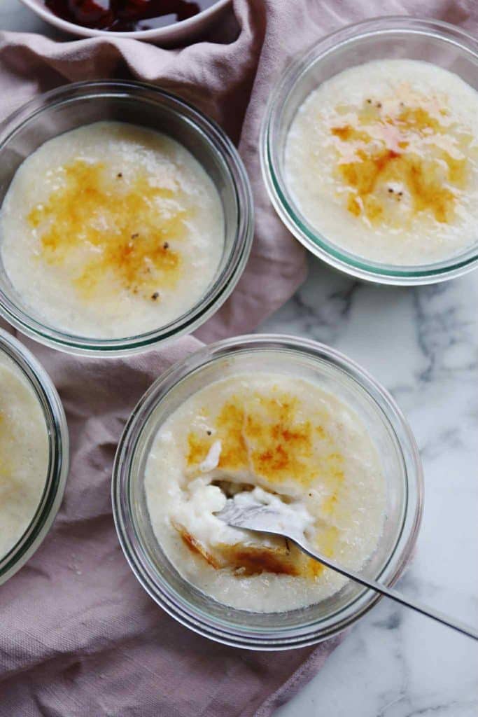 Risalamande creme brulée