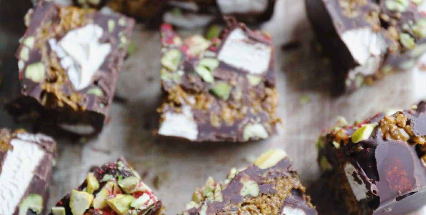 Rocky road med pistacie