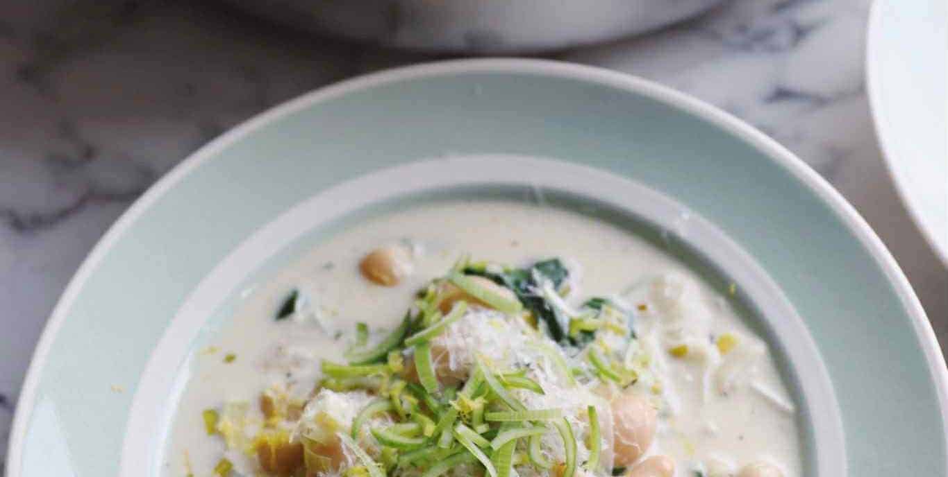 Cremet suppe med butterbeans