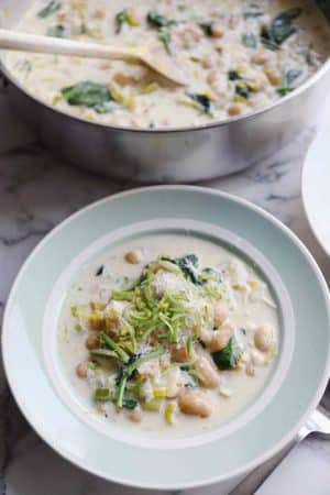 Cremet suppe med butterbeans