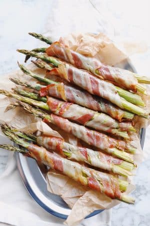 Asparges med bacon