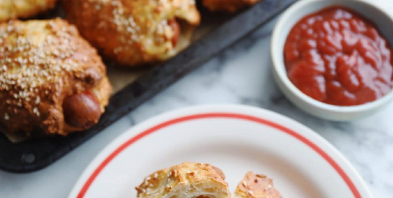 Pølsehorn med hytteost