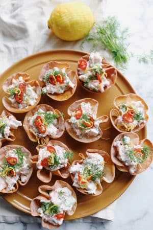 Wontonskåle med laks