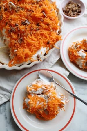 Rå gulerodskage med Daim