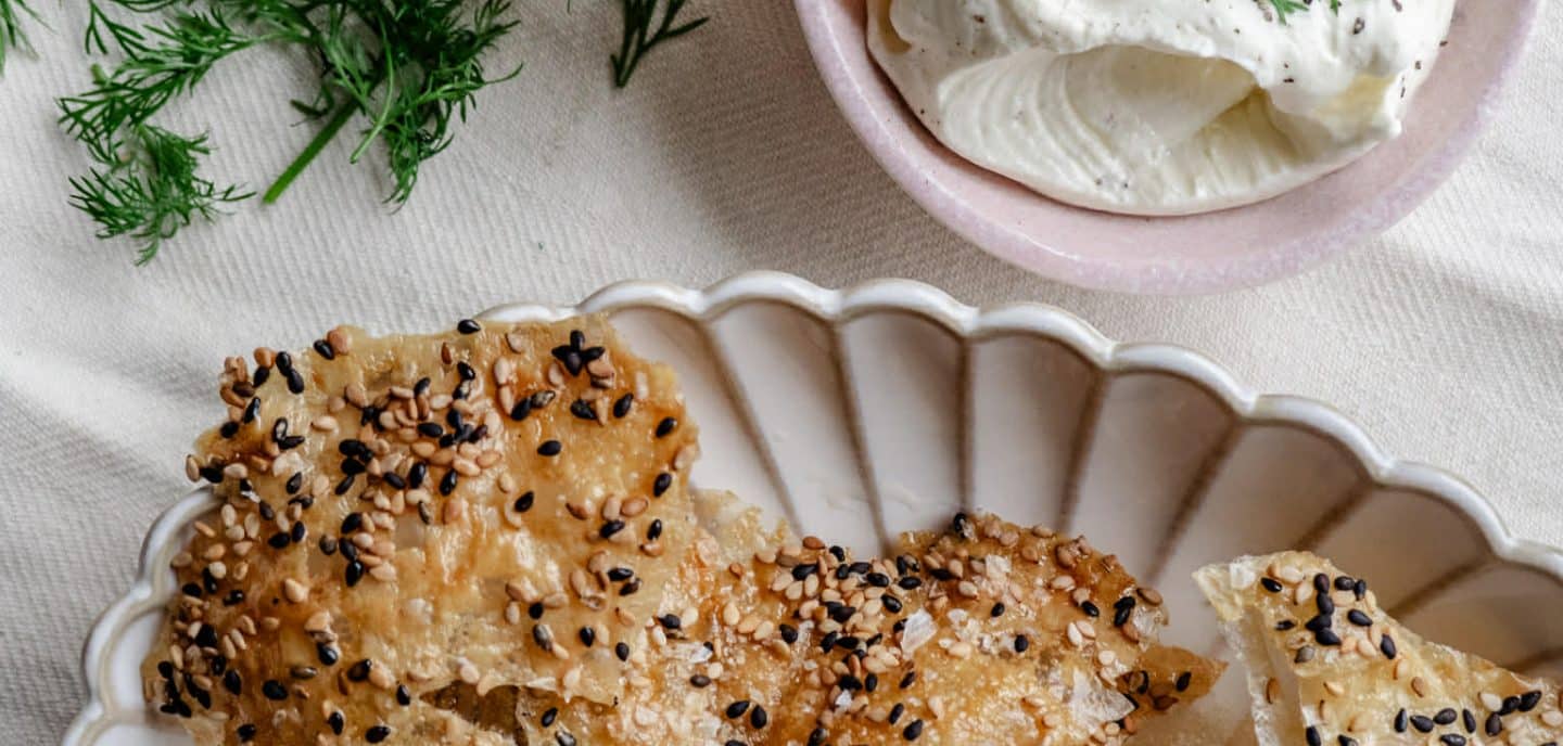 Sprøde rispapir chips