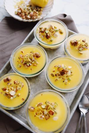 Citron cheesecake i glas