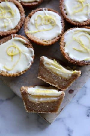 Citron cookies med lemon curd