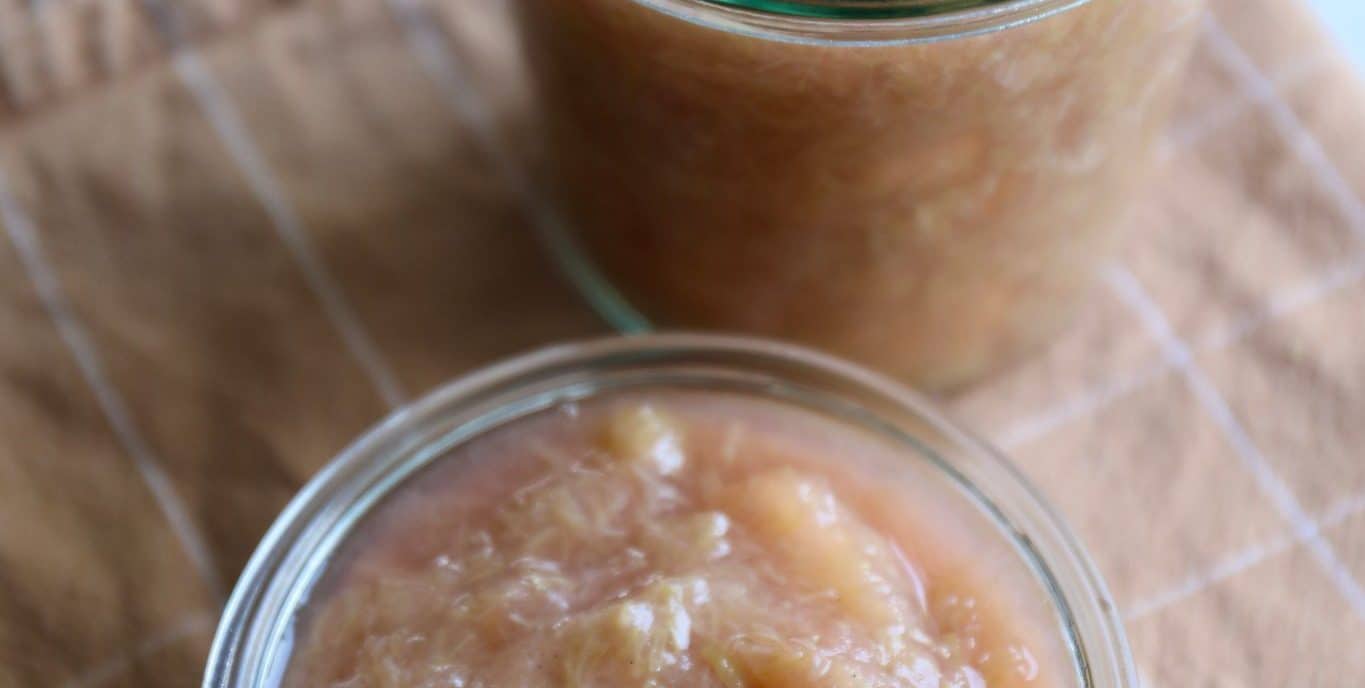 Rabarberkompot med æble