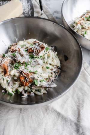Orzo med kantareller