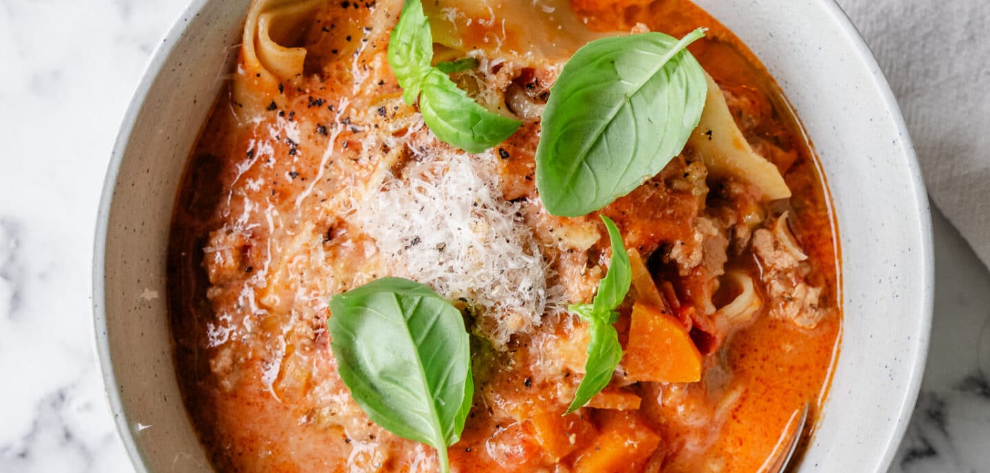 Lasagnesuppe